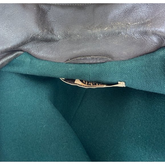 Vintage 1970s Dark Brown Fringe Deer Skin Leather Jacket size Medium - Picture 6 of 6